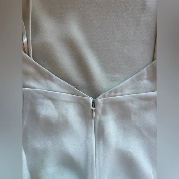 BHLDN Cucumber Green Satin Slip Dress – Size 16 – NWT - Picture 15 of 16